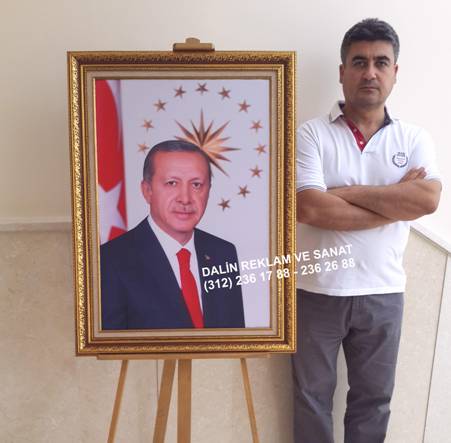 Makam Odası Cumhurbaşkanı Recep Tayyip Erdoğan Resmi