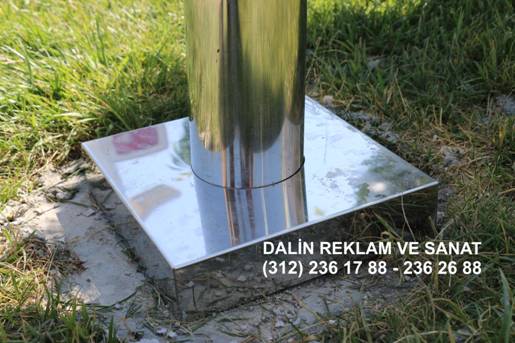 Dış Mekan Bayrak Diregi Taban Kısmı Kapaklı