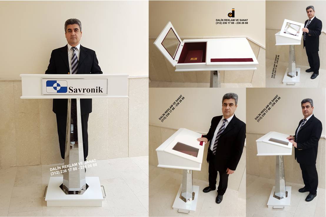 İMZA KÜRSÜSÜ GÜMÜŞ RENKLİ HİTAP KÜRSÜSÜ KONUŞMA KÜRSÜSÜ