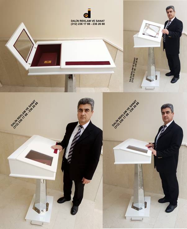 İMZA KÜRSÜSÜ GÜMÜŞ RENKLİ HİTAP KÜRSÜSÜ3