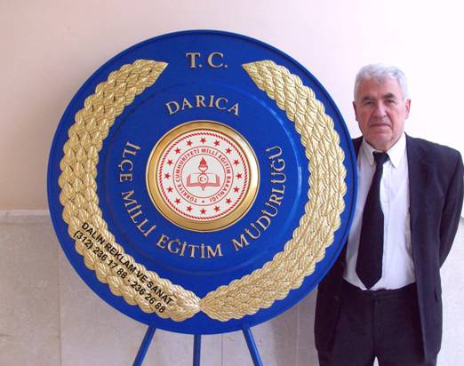 MİLLİ EĞİTİM KABARTMA ÇELENK T.C